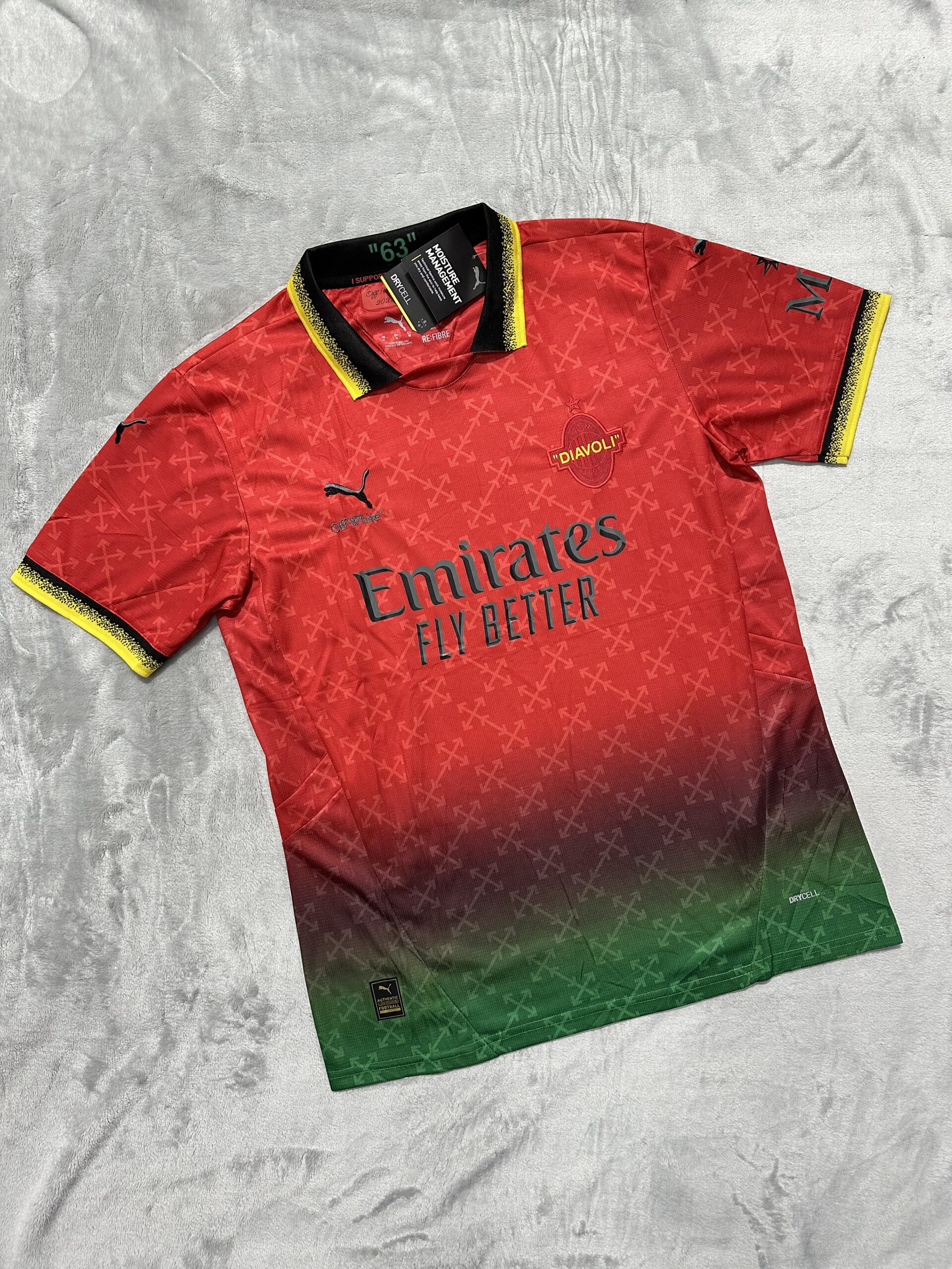 Camisa PUMA x AC Milan x OFF-WHITE 2024/2025 - Edição Exclusiva!