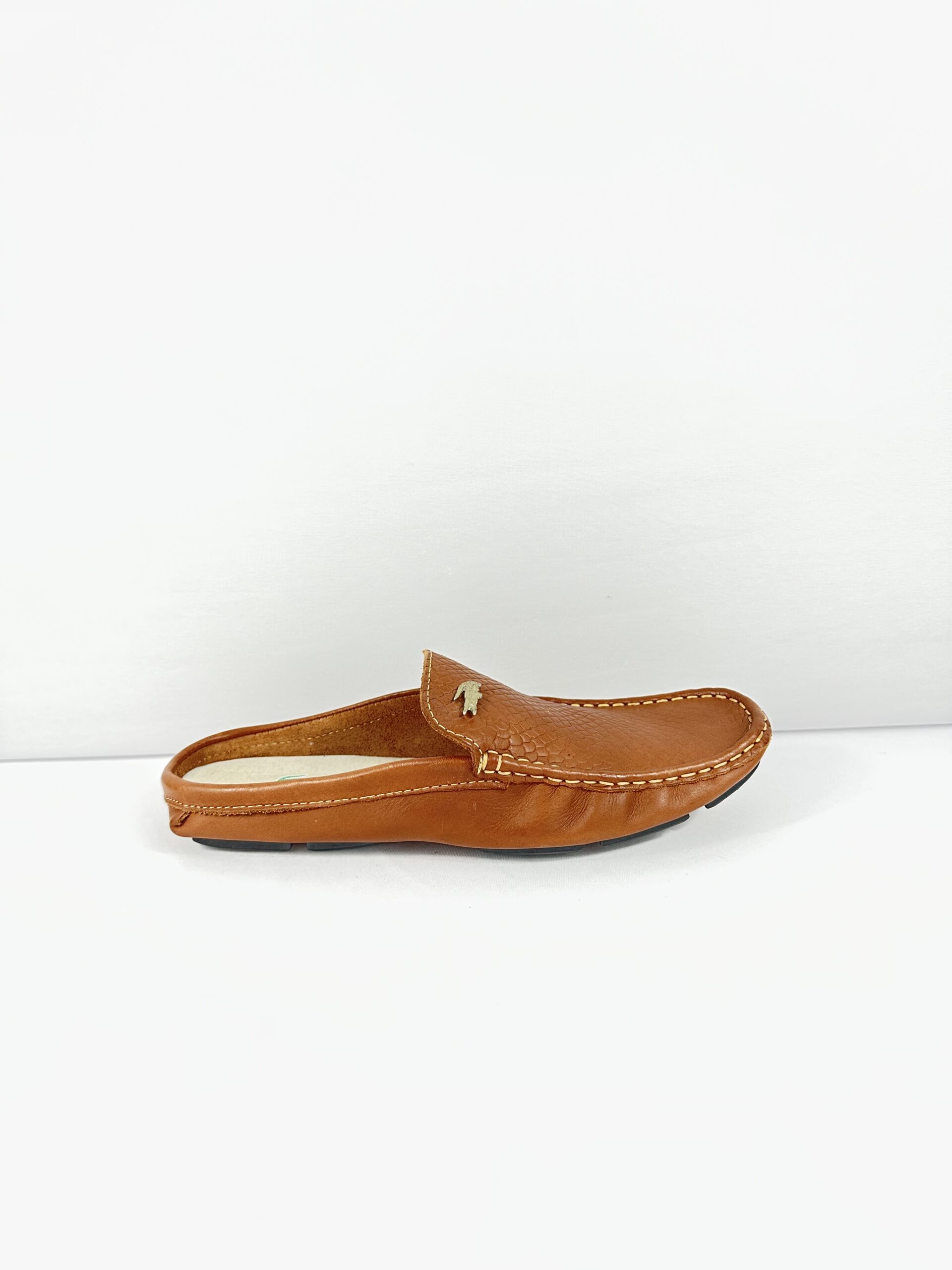 Mule Lacoste - Couro Marrom