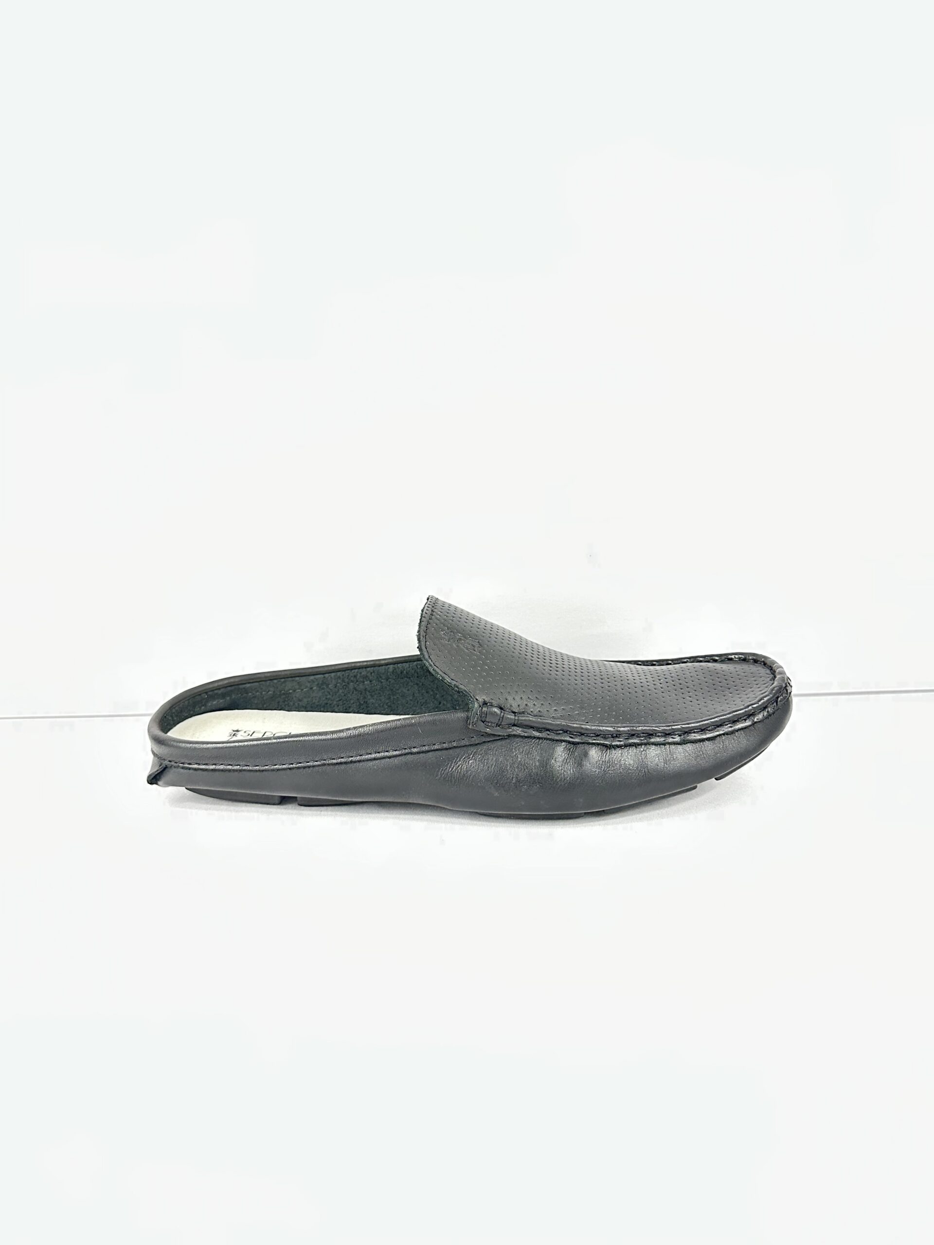 Mule Sergio K em Couro - Preto