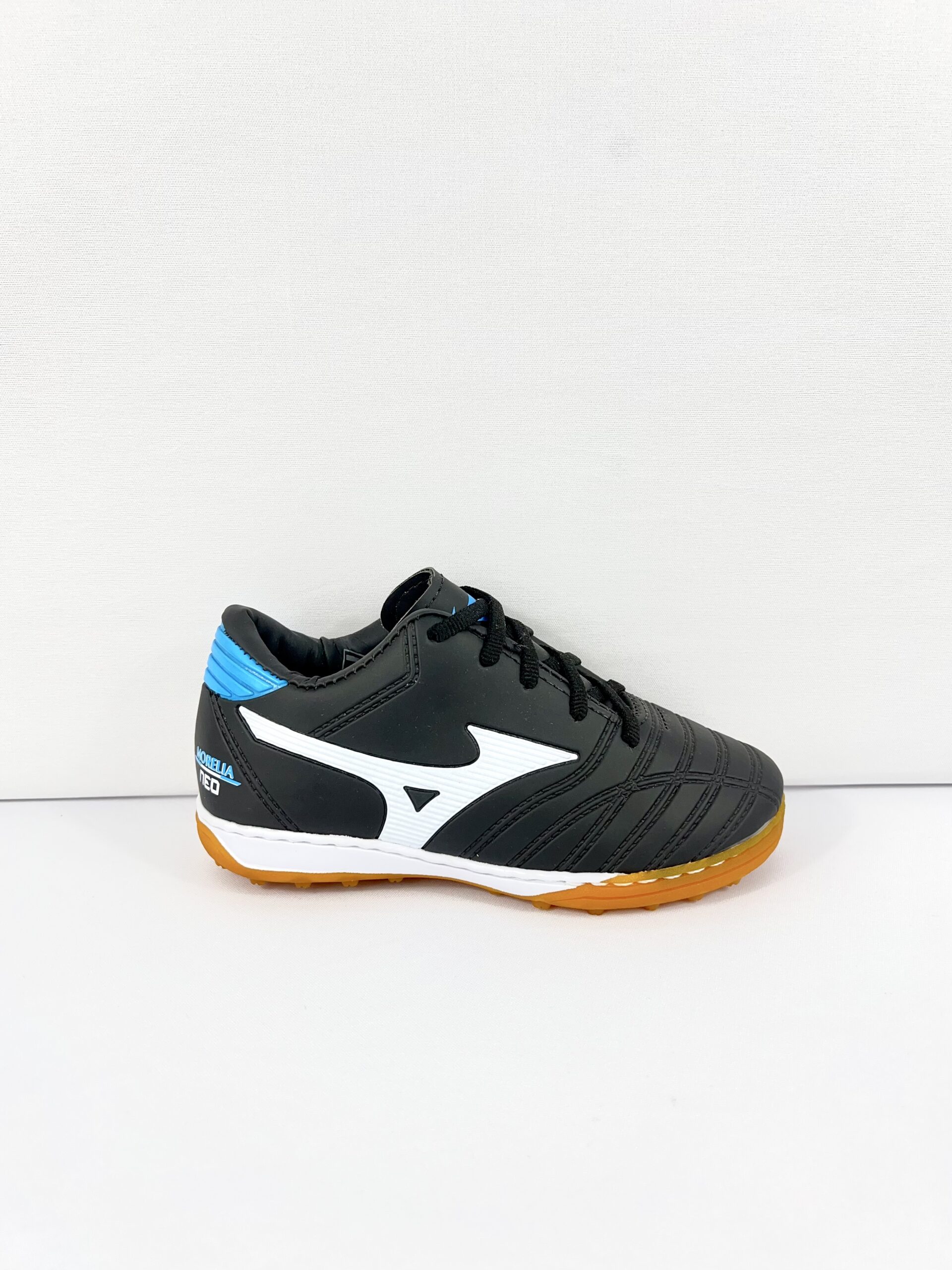 Chuteira Society Mizuno Morelia Infantil Preto/Branco