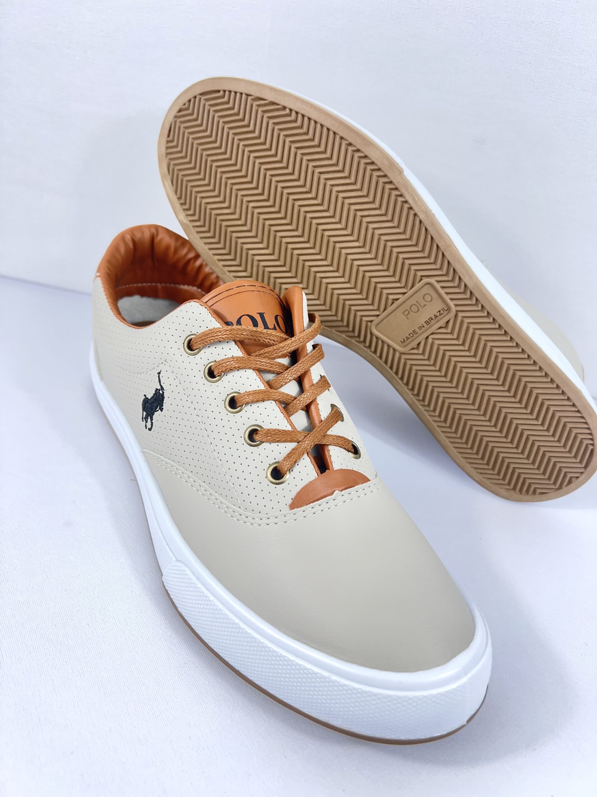 Sapatênis Polo Casual Bege