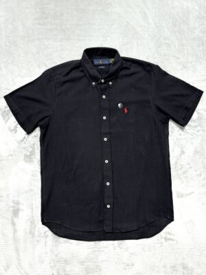 Camisa Social Manga Curta Ralph Lauren - Cor Preta