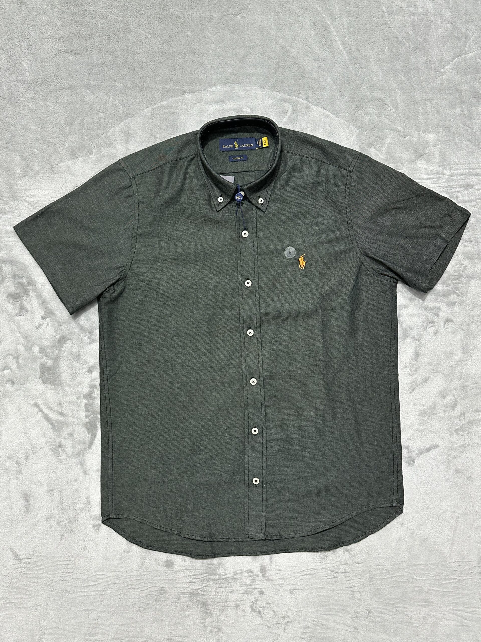 Camisa Social Manga Curta Ralph Lauren - Verde Escuro