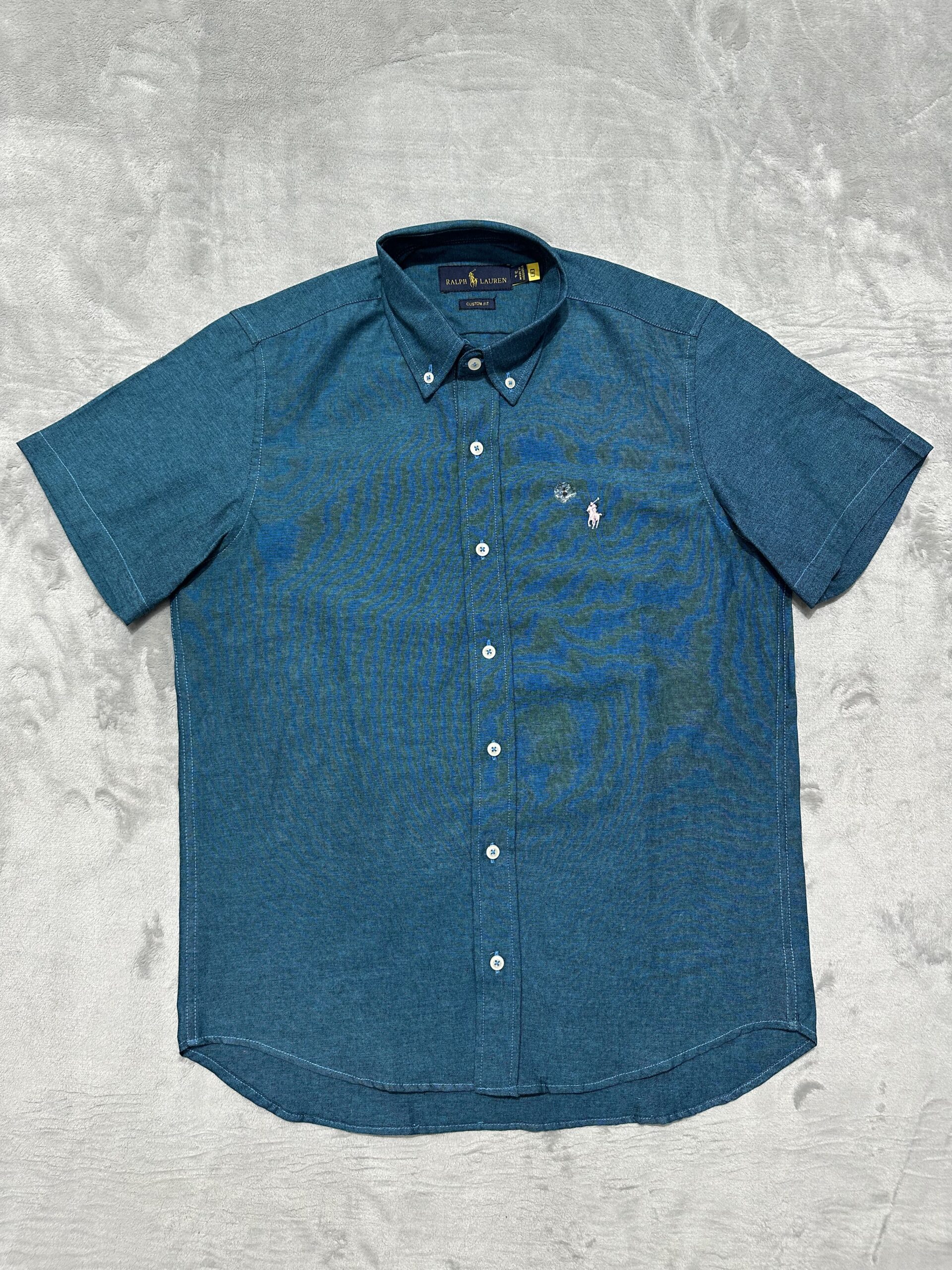Camisa Social Manga Curta Ralph Lauren - Verde Petróleo